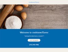 Tablet Screenshot of cookieswflavor.com